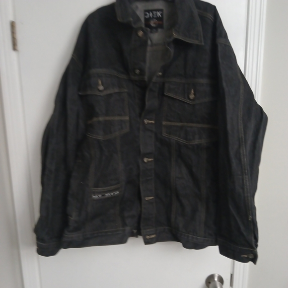 Vintage Y2K baggy Dtek Denim jacket men's XXL - Picture 7 of 12